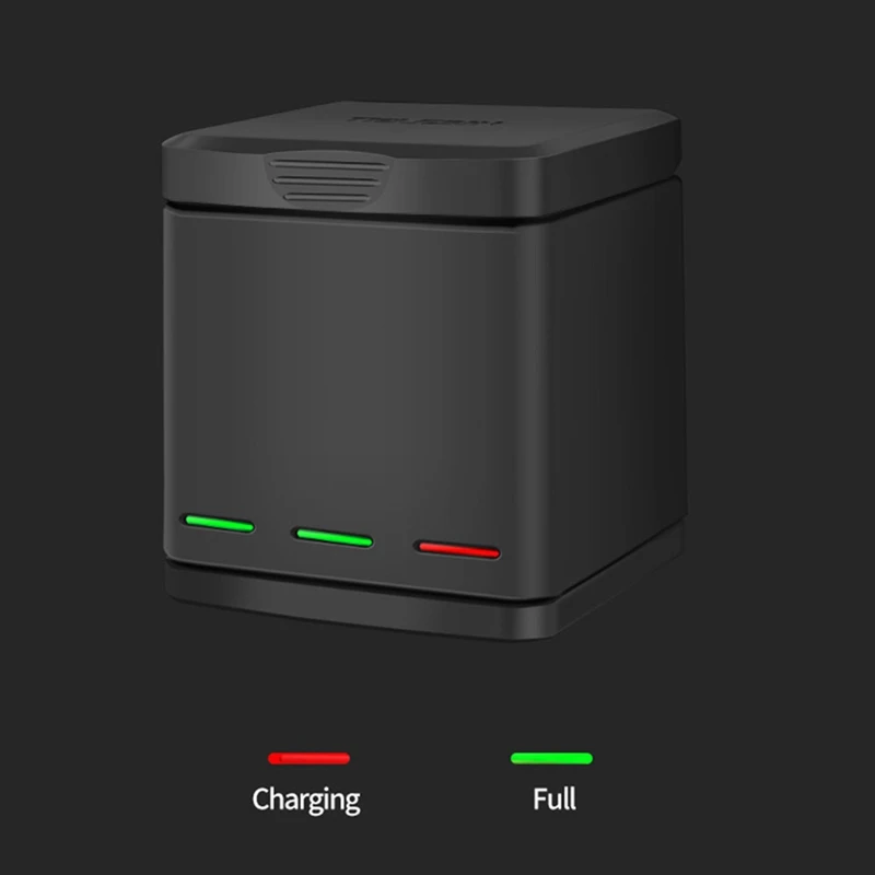 Зарядное устройство со светодиодной подсветкой и 3 аккумуляторами зарядный бокс