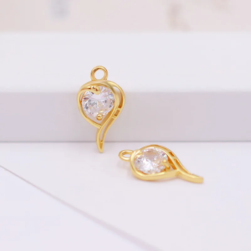 Фото Аксессуары DIYa для пар, серьги-подвески из чистой меди, аксессуары для ушей №4