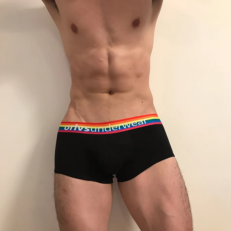 

[Ready Stock] Men Boxer Underwear Cotton Breathable U Convex For Gay Comfortable Underpants Low Waist Men's Shorts Cueca Tanga