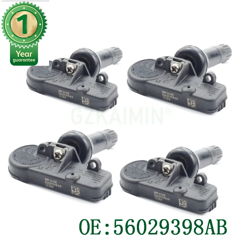 Комплект 4 оригинальных стандартного качества oem 56029398AB 433 МГц TPMS датчик давления в