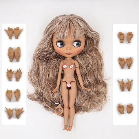 Кукла Blythe, 19 суставов, 30 см, с матовым/глянцевым лицом