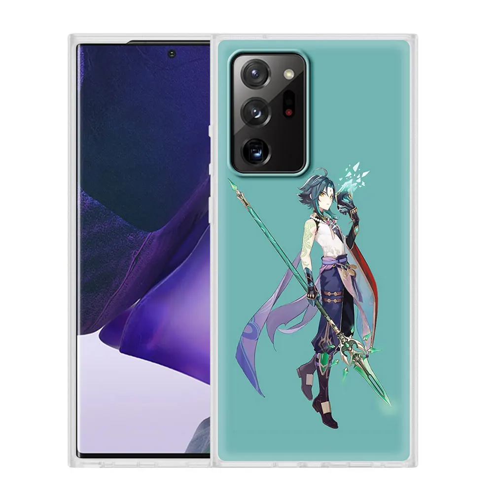 

Genshin Impact Cute stars Phone Case For Samsung Galaxy Note 20 Ultra 8 9 10 Plus Lite F41 M10 M20 M21 M31 M40 M51 Matte Cover