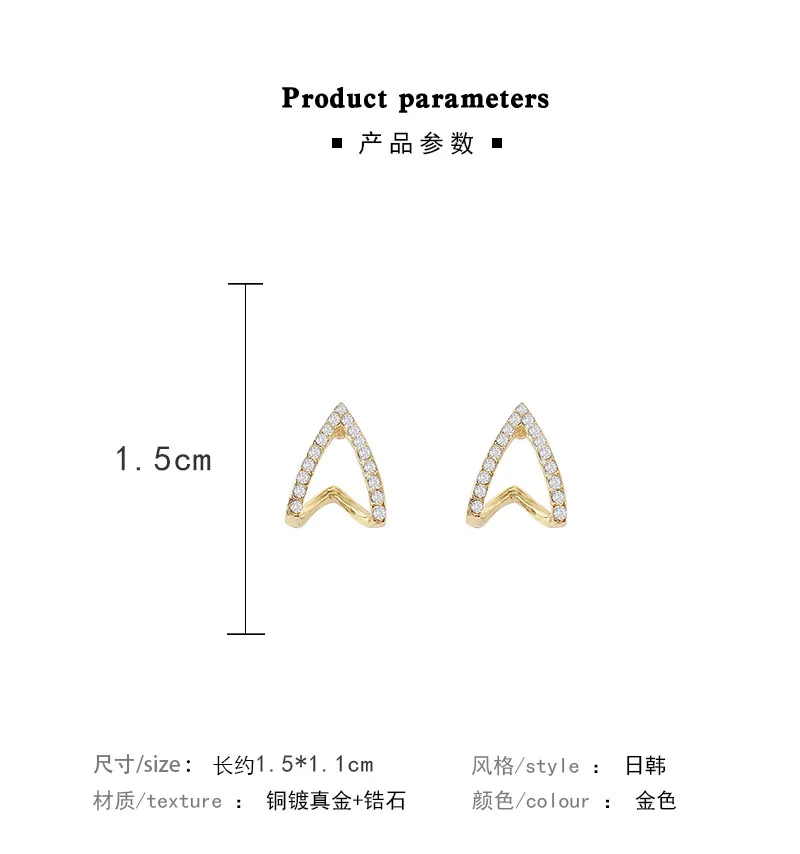 Женские серьги-гвоздики из серебра 925 пробы с цирконом | Серьги-подвески