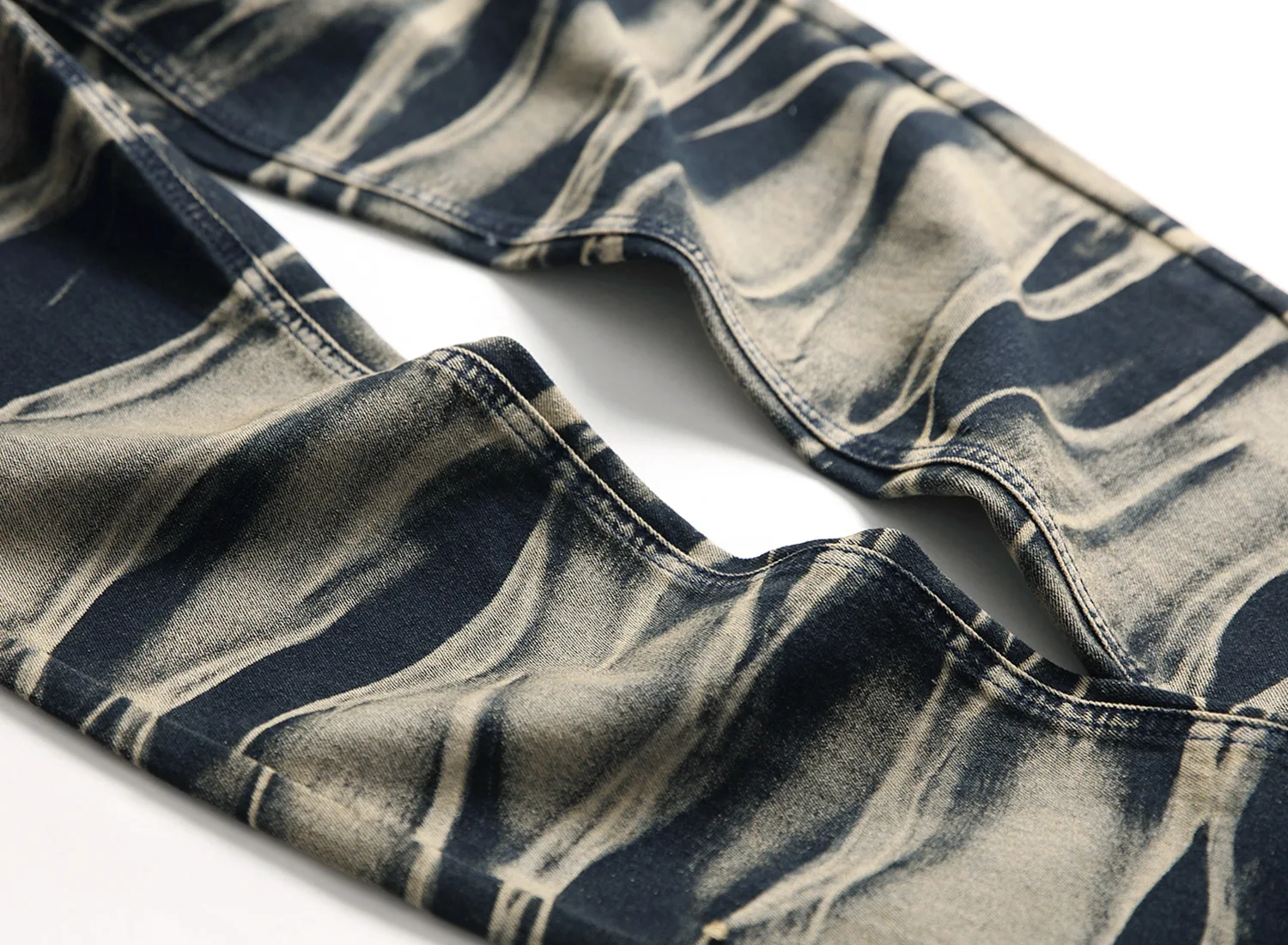 Мужские Винтажные рваные джинсы Джоггеры в стиле ретро желтые потертые