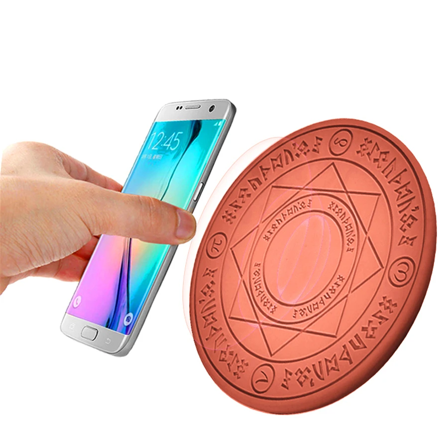Беспроводное зарядное устройство Magic Circle беспроводное быстрое Qi для iPhone X XS 8 Samsung