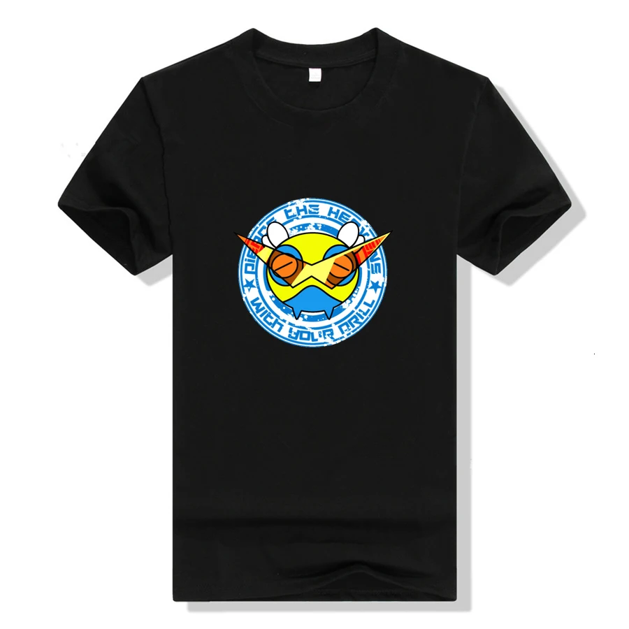 

Tengen Toppa Gurren-Lagann T Shirt Cosplay women printed cotton T-shirt Short Sleeve Summer Casual Tee Tops men T-shirts