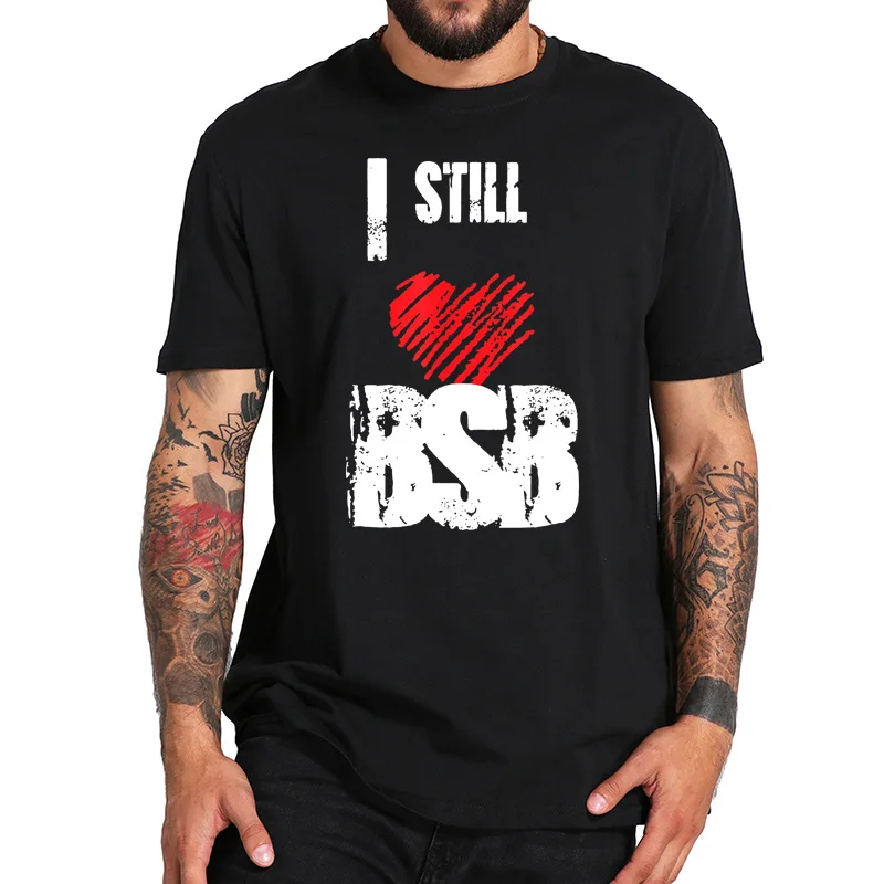 100% хлопковая футболка с надписью I Still Love BSB Fans черная для мальчиков|Мужские