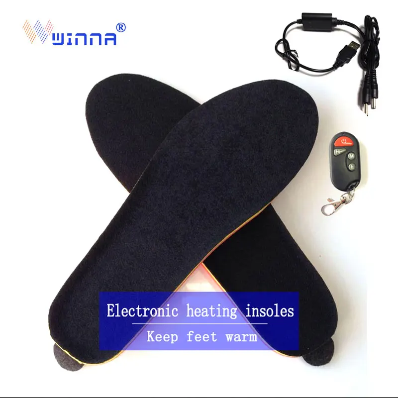 Зимние Стельки С Подогревом батареи 1800 мАч с беспроводным пультом