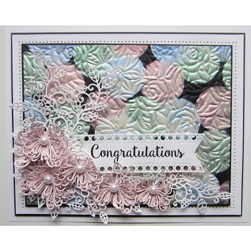 Разные Цветочные кружевные рамки листья Фламинго металлические плашки DIY