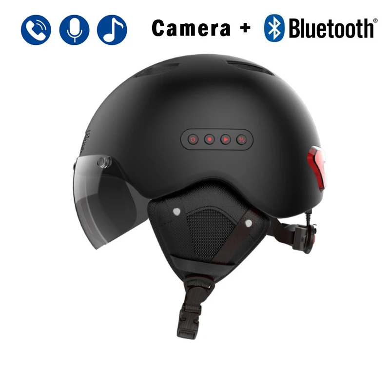 

EPS Motorcycle Scooter Motorbike Camera Intercom Headset Smart Bluetooth Helmet Turn signal light CE FCC Helmet Accessories