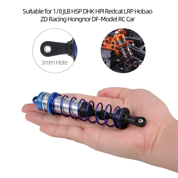 Металлический амортизатор 4 шт. детали для радиоуправляемых автомобилей 1/8 JLB HSP DHK