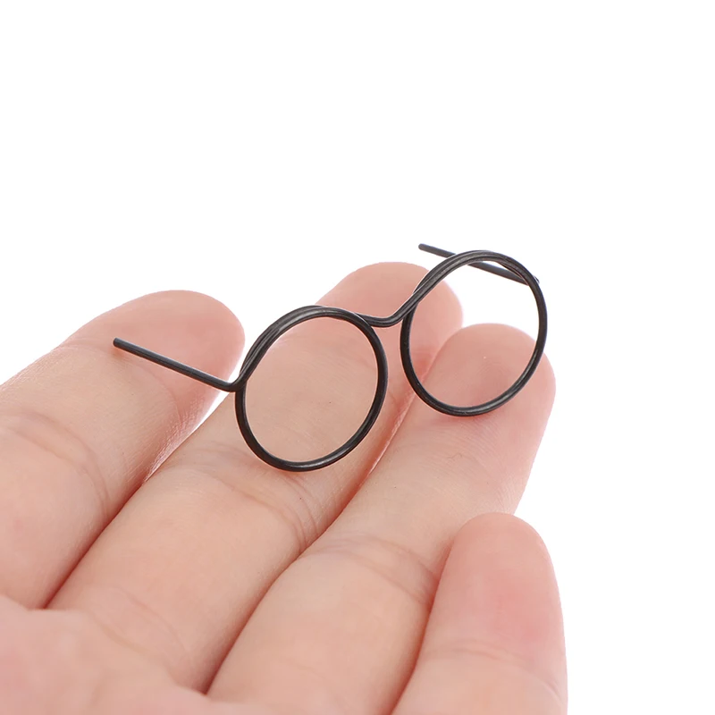 

5PCS Great Collection Fashion Round Frame Lensless Retro Doll Glasses For Doll New