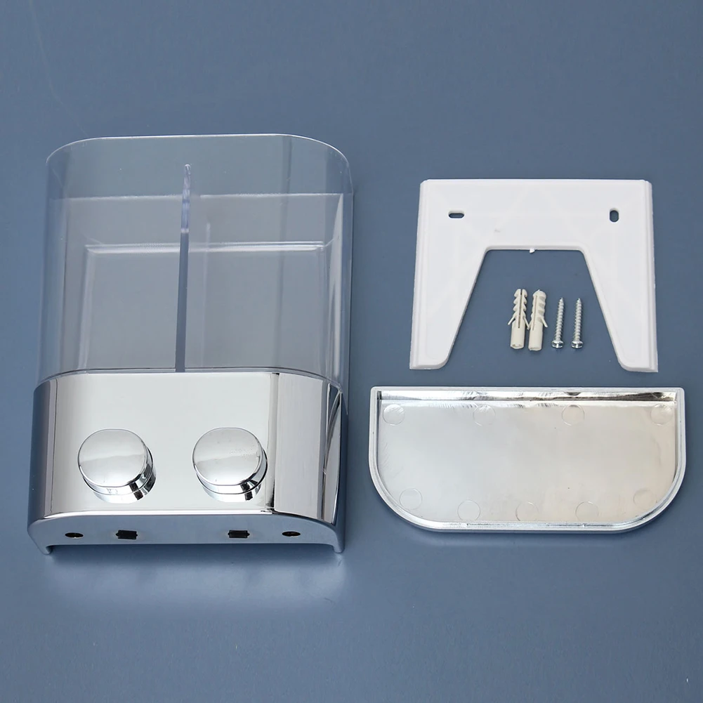 Двойной 400 мл настенный шампунь дозатор-гель для душа бутылка жидкого мыла