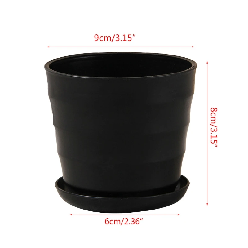 

Colorful Mini Plastic Flower Pot Imitation Ceramic Vase Nursery Garden Succulent Plant Pots Nordic Home Decoration 85DB