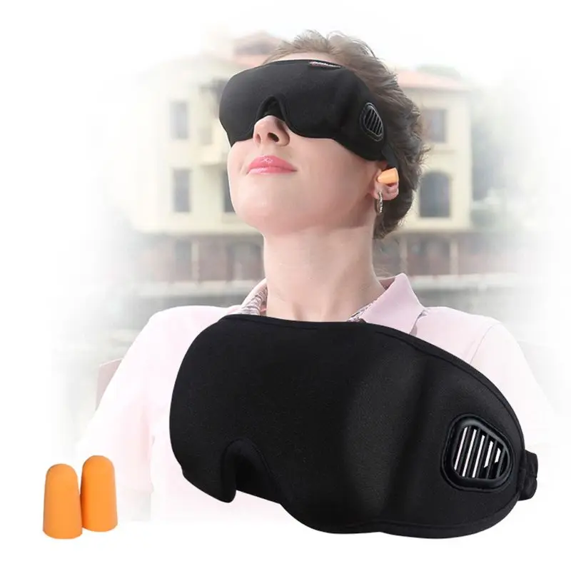 

Fashion Men and Women 3D Stereo Sleeping Eye Mask Adjustable Breathable Sleep Shade Alleviate Fatigue Eyes Cover
