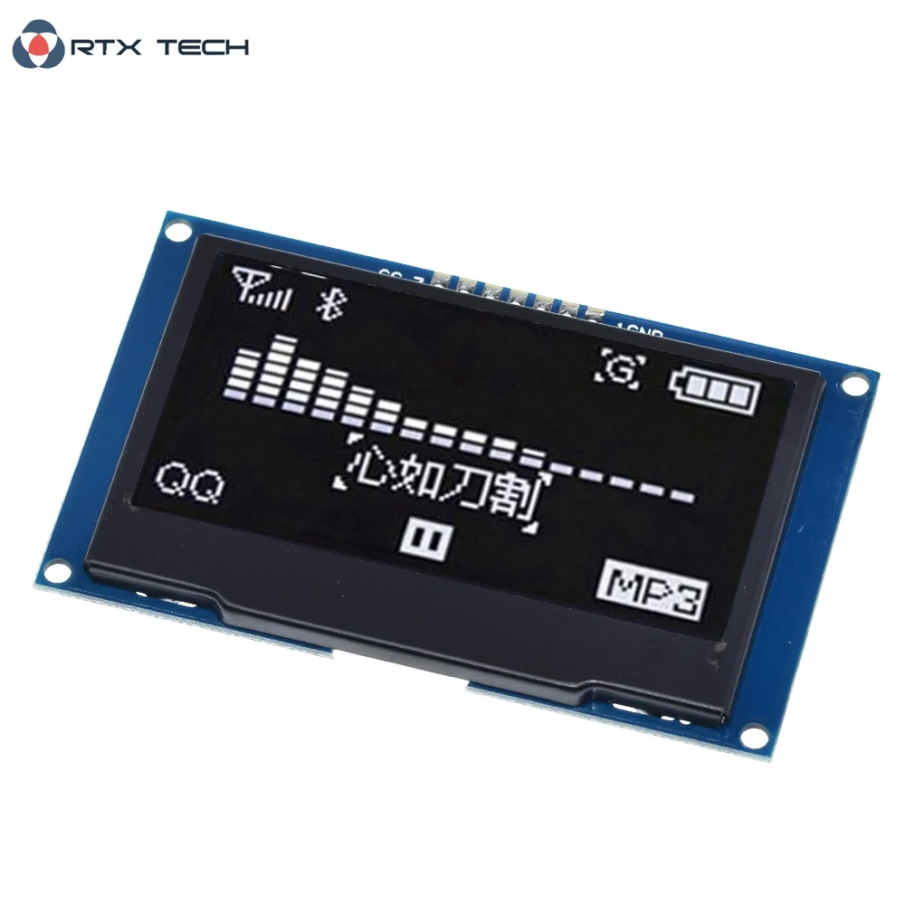 Модуль ЖК дисплея OLED 2 4 дюйма 42x64 SSD1309 128 7 контактов SPI / IIC I2C последовательный