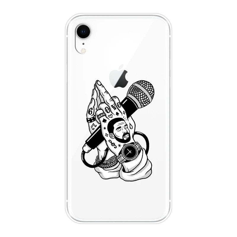 Чехол для Телефона iPhone 6 S 7 8 X XR XS Max крутая звезда Дрейка рапера силиконовая Мягкая