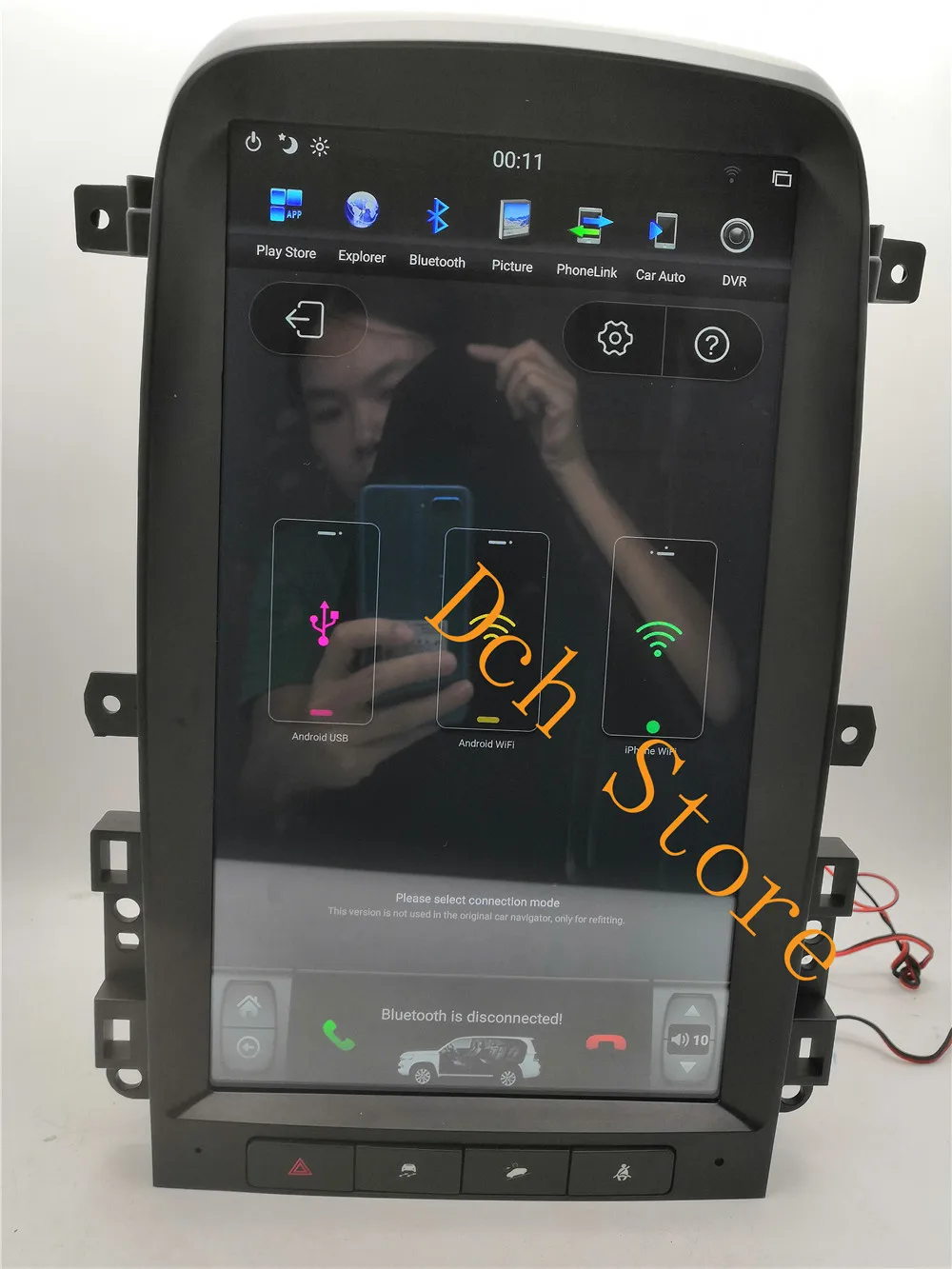 13,6 дюймов вертикальный Большой экран Tesla стиль Android 8,1 PX6 CARPLAY автомобильный DVD gps навигатор плеер для Chevrolet captiva 2008-2012 ips