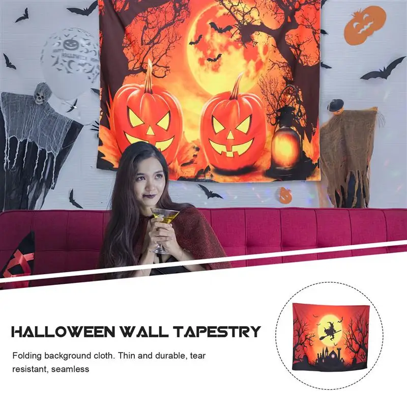 

1 шт. гобелен на Хэллоуин висящий на Хэллоуин классический узор фоновая ткань