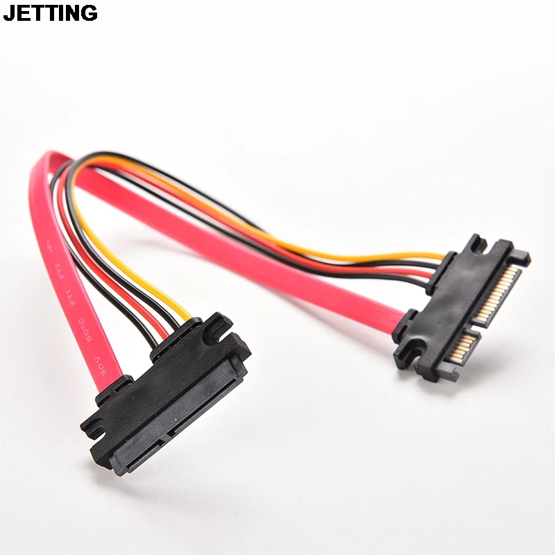 Удлинительный кабель JETTING 1 шт. 30 см 22Pin SATA разъем штырь гнездо 7 + 15 контактный