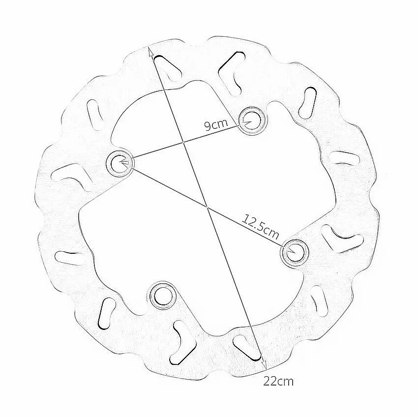 43251-KEA-000 Роторы задних тормозных дисков для Honda FES125 FES150 CBR250 CB250 FES250 NSS250 VTR250 CBR400 Hornet