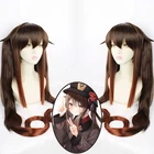 Костюм для косплея Ху Тао из игры Genshin Impact наряды в стиле аниме платье Хэллоуин карнавальвечерние Аниме игры термостойкие синтетические парики