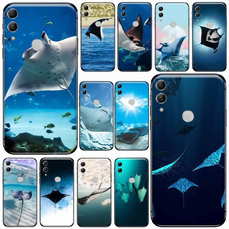 

Ocean manta ray cute animal Phone Case For Huawei honor Mate P 10 20 30 40 Pro 10i 9 10 20 8x Lite Y91C V17 6.38 6.44