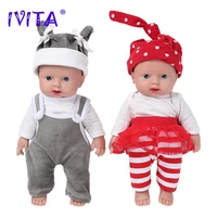 IVITA WG1505 30cm 1100g High Quality Full Body Silicone Reborn Baby Dolls Realistic Twins Bebe Toys Early Education for Children