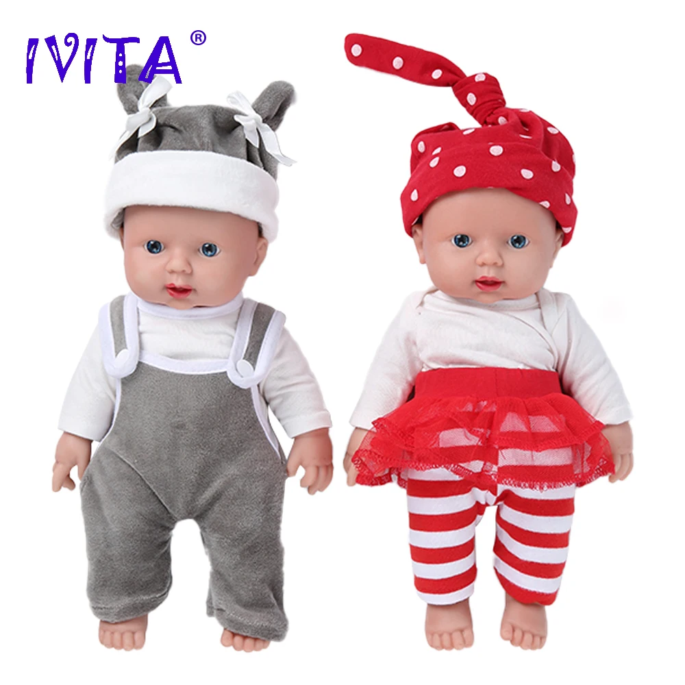 IVITA WG1505 30 см 1100 г высококачественные силиконовые куклы для новорожденных
