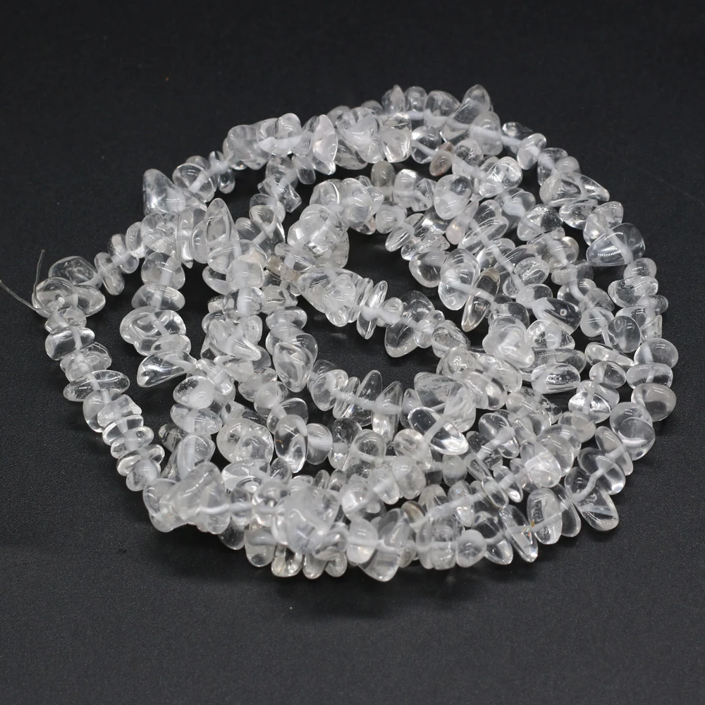 

High Quality Natural Semi-precious Stones Beads White Crystal Gravel Crafts MakingDIY Necklace Bracelet Jewelry Accessories Gift