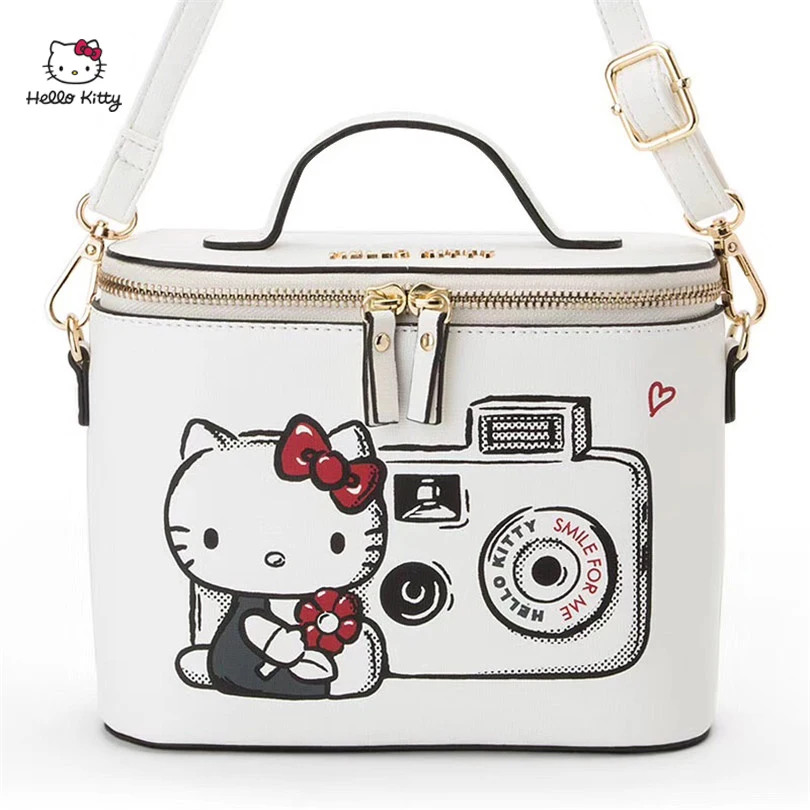 Новинка 2019 модная повседневная милая сумка-мессенджер HELLO KITTY простая белая