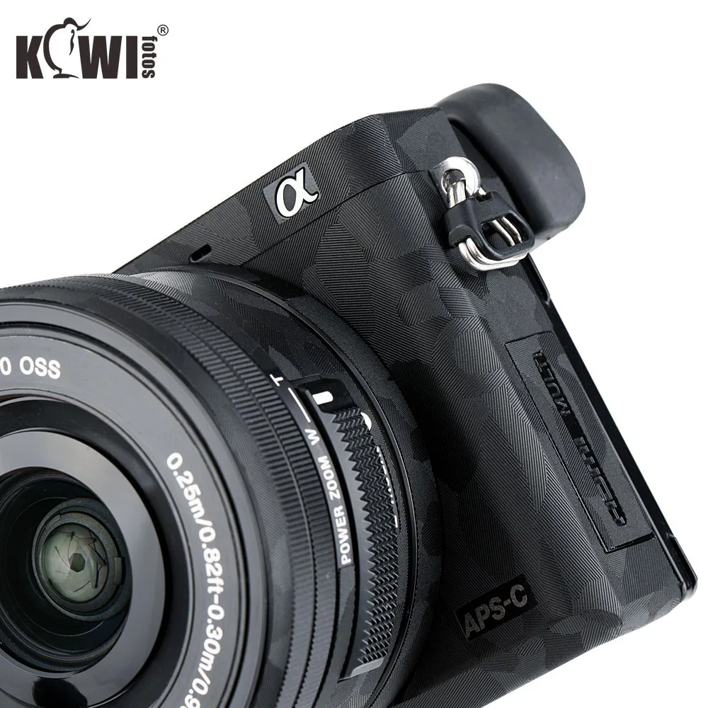 Анти-Царапины Камера тела крышка защитная пленка комплект для sony A6000+ 16-50 мм SELP1650 объектив кожи 3M наклейки Тень черный камуфляж