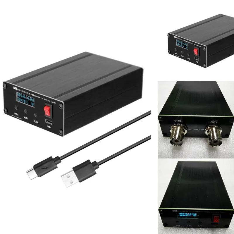 

Коротковолновое автоматический антенный тюнинг 1,8-54M 100W настраивать антенны Алюминий корпус из металлического сплава ATU-100