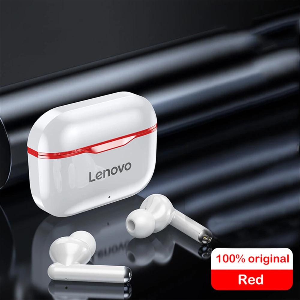 

Wireless BT 5.0 Earphone with Microphone for Lenovo LP1 TWS Dual Stereo Earbuds Noise Reduction Bass Touch Control 300mAH