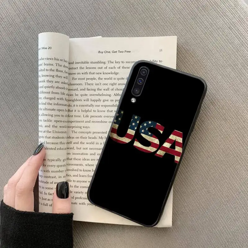 

USA Flag Phone Case For Samsung galaxy S 7 8 9 10 20 edge A 6 10 20 30 50 51 70 note 10 plus