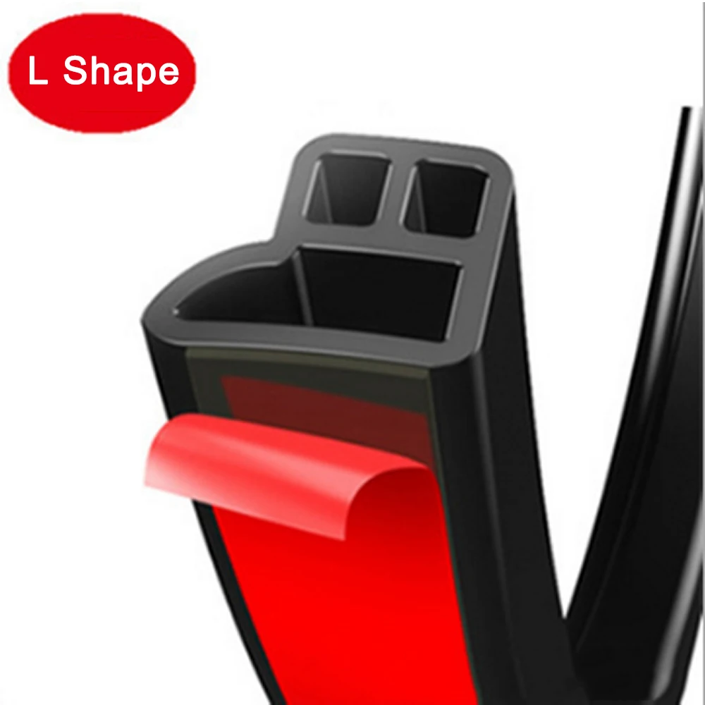 Car Door Seal Strip Auto Rubber Seals Strips Noise Insulation Soundproofing Weatherstrip Protector Trunk Edge Stickers | Автомобили и
