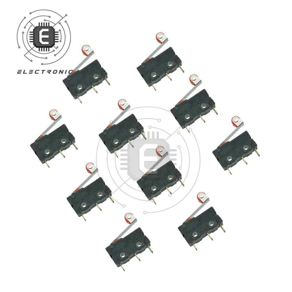 Оригинальный 10 шт./лот KW11-3Z KW12-3 5A 250V тактовый переключатель Микропереключатель с