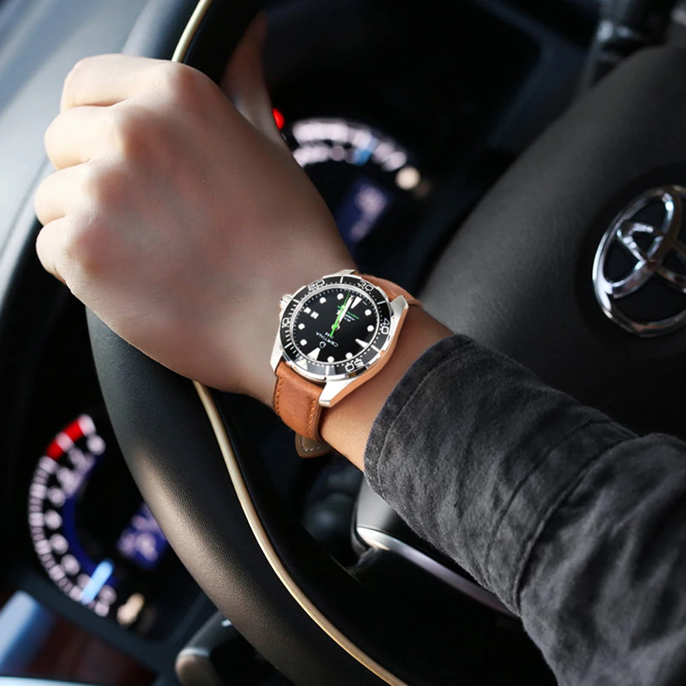 DEETLE Genuine Leather Watch Strap 20mm 22mm 24mm Men Watchband Cow Leather Watch band For MIDO Casio SEIKO TISSOT