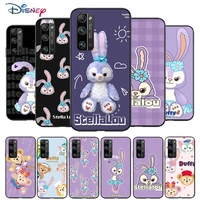 stellalou rabbit for huawei honor v30 20 pro x10 9s 9a 9c 9x 8x 10 9 lite 8 7 pro silicone soft black phone case