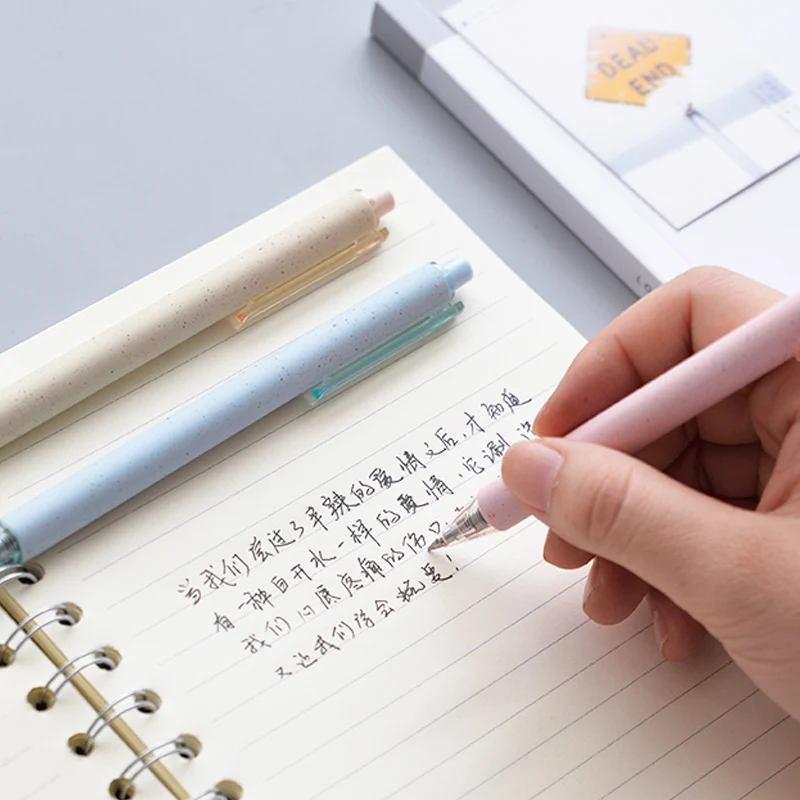 1 шт. жидкие чернила быстросохнущая гелевая ручка с кнопкой 0 5 мм черная