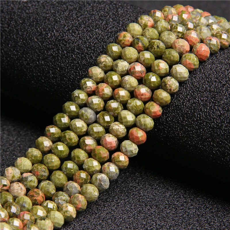 

4x6mm Faceted Natural Stone Agates Tiger Eye Amazonite Crystal Beads Rondelle Loose Beads For Jewelry Making Charm DIY Bracelet