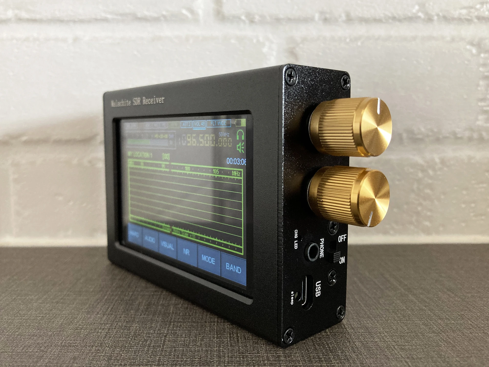 Приемник Malahit SDR 50 кгц 2 ГГц радиоприемник DSP сенсорный экран 3 5 дюйма с поддержкой