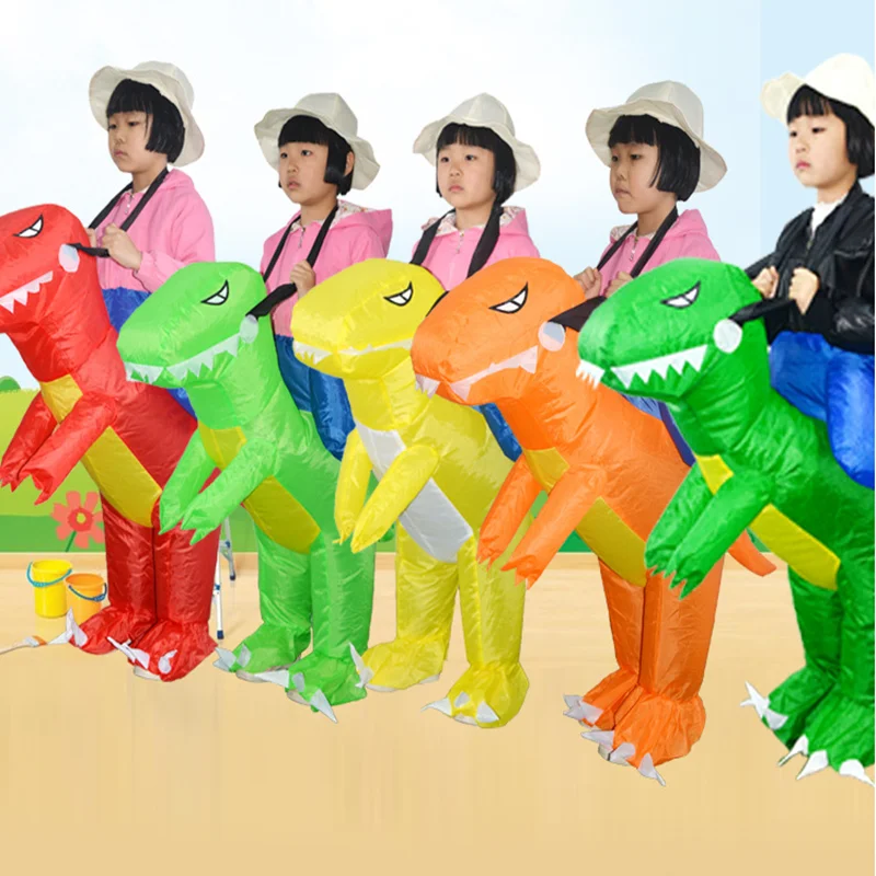 Взрослый надувной костюм динозавра для Хэллоуина Детский ролевых игр вечерние