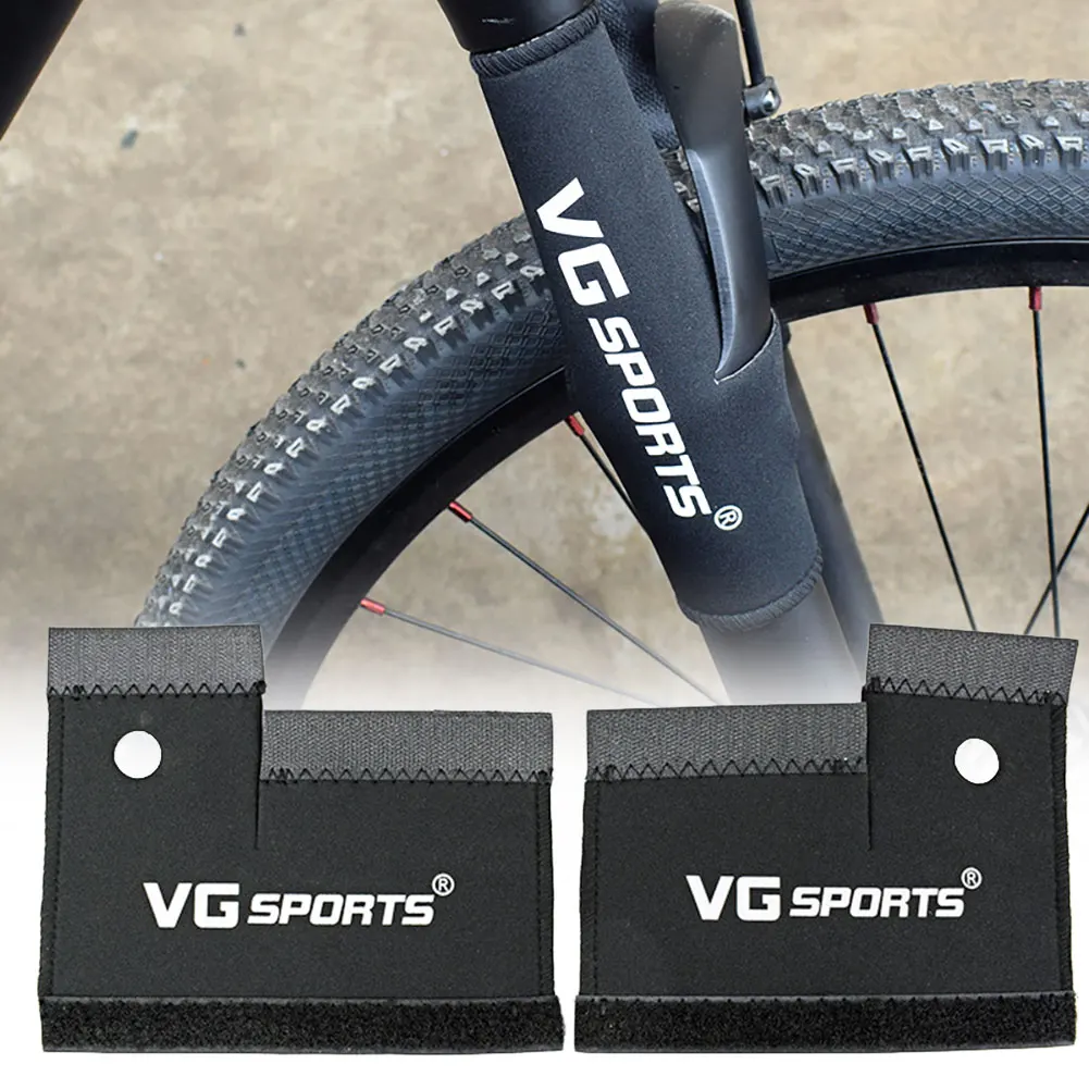 

1pair Fork Cover Universal Quick Release Front Fork Boots for MTBs Shock-Absorbing, Black