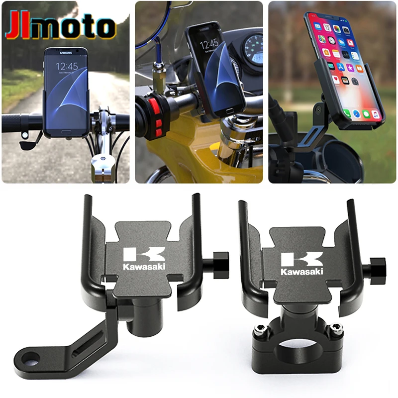 Для Kawasaki Universal NINJA 250 300 400 650/R Z Z650 Z800 Z750 Z900/RS Z1000/SX держатель для руля GPS Подставка