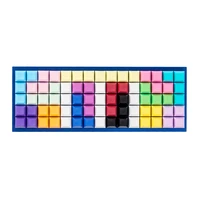 pbt blank 1u keys dsa keycaps mixded color cherry mx custom keycap set for gaming tastatur mechanical keybord mini kit gamer