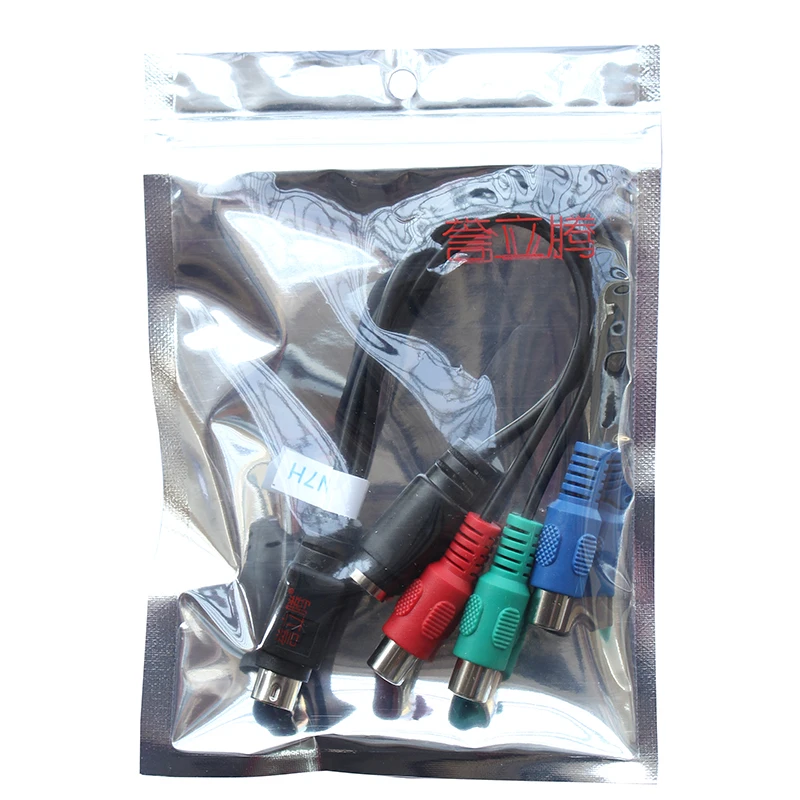 7 Pin S-Video к женскому цветная (RGB)/3 RCA и 4 pin FemaleComponent кабель 20 см для ПК DVD HDTV |