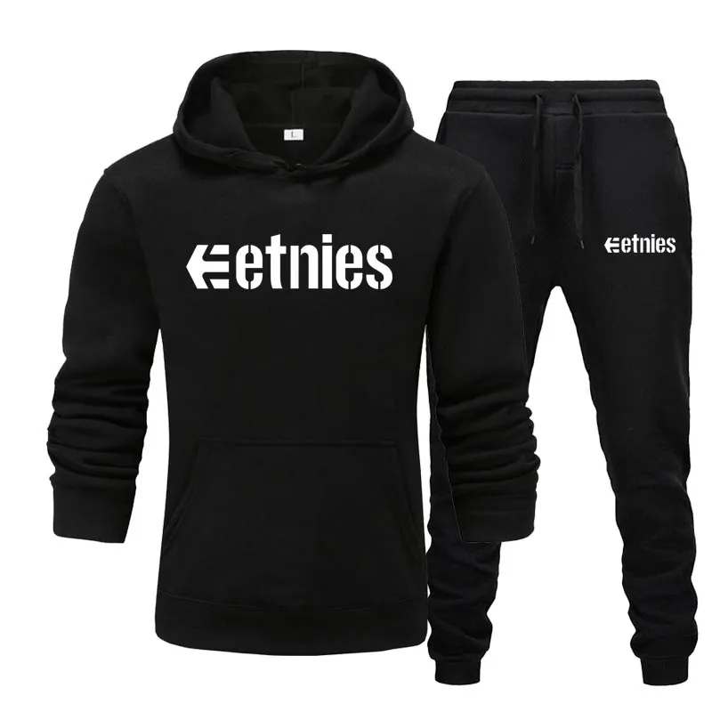 Etnies мужская мода мужские толстовки костюмы брендовый спортивный костюм для