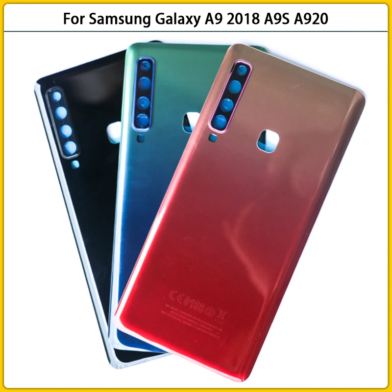 10 шт в упаковке новая A920 задний корпус чехол для Samsung Galaxy A9 2018 A9S A920F A9200 Крышка