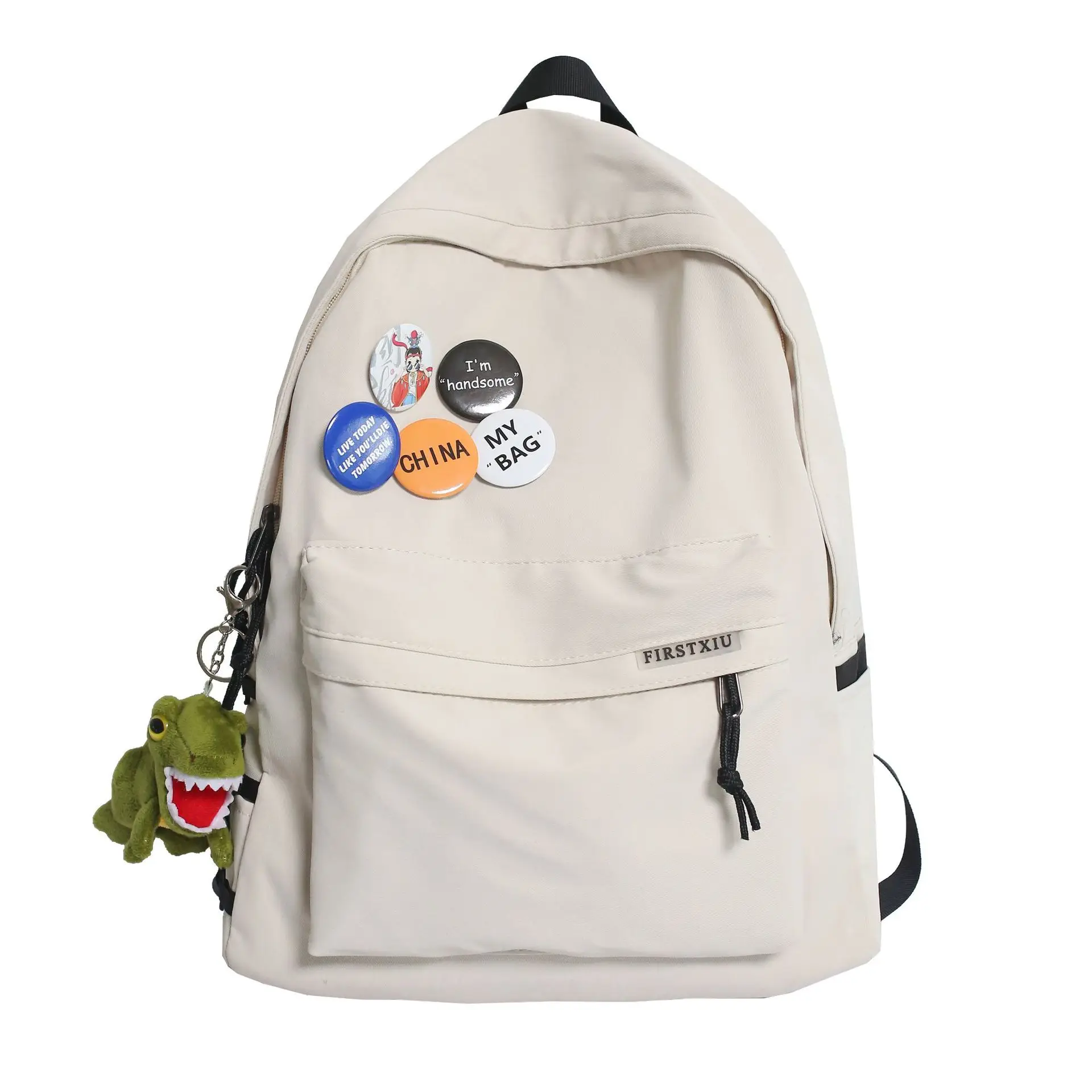 

Men and Women Student Backpack Men and Women Trendy Brand Simple Student School Bag Large-capacity Fashion Backpack Bookbag